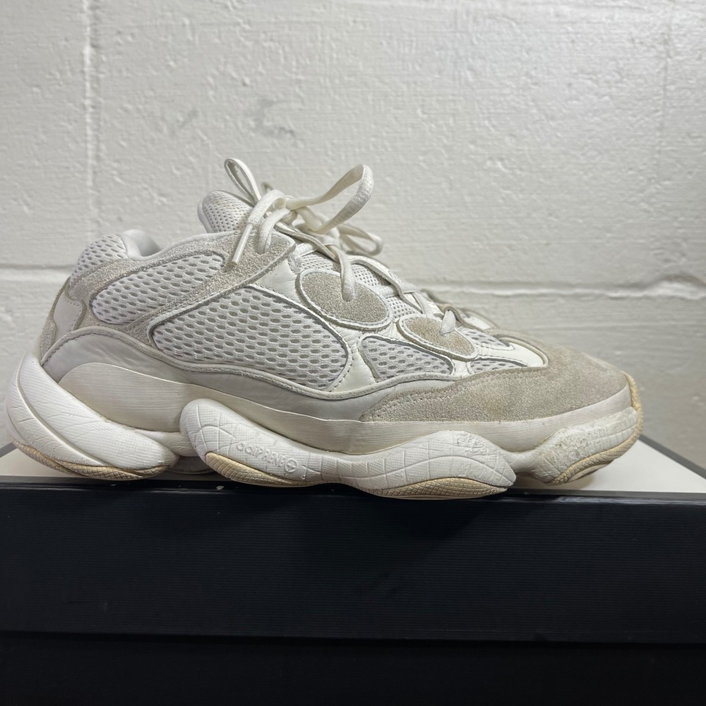 Adidas Yeezy 500 Bone FV3573 White Suede Athletic Shoes Sneakers Men's 9.5 US